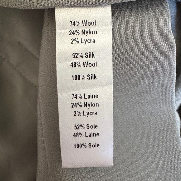 Marissa Webb Wool & Silk Gray Jogger Trouser Pants, Size XS - Picture 8 of 8